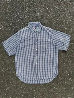 80s 90s ヴィンテージ　半袖シャツ　古着　チェックシャツ