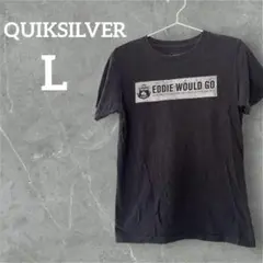 値下げ歓迎❣️ QUIKSILVER 【L/14】Tシャツ 黒 半袖Tシャツ
