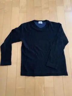 GLOSTER ネイビー Vネック ニット