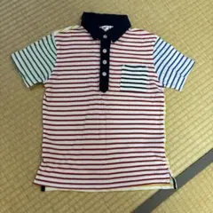 ユニクロ　キッズポロシャツ　ボーダー