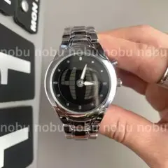 y2k archivevintage 00sケルシウムウォ ッチ丸型腕時計 黒