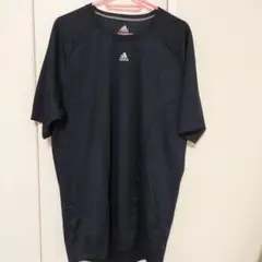 アディダス　速乾性　ランニング　Climalite ネイビー 半袖Tシャツ