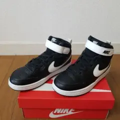 NIKE ハイカットスニーカー ブラック/ホワイト 19cm