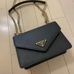 本日限定値下げ PRADA サフィアーノチェーン2wayレザーショルダーバッグ