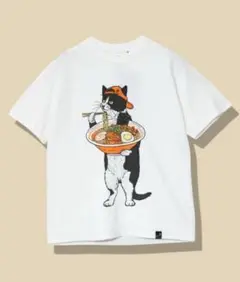 【新品未使用】ゴースローキャラバン　USA/C 中華そば　猫　Tシャツ　L
