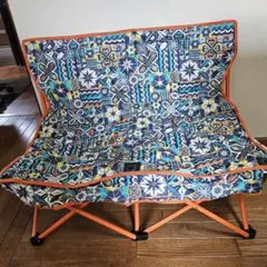 新品 コールマン ファンチェアダブルチェア モザイクオレンジ ビームスコラボ Coleman - 美品 コールマン Coleman × BEAMS ファンチェアダブル