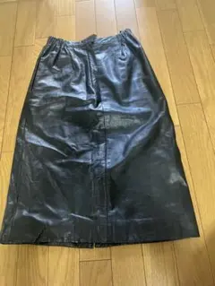 レザー タイトスカート 黒