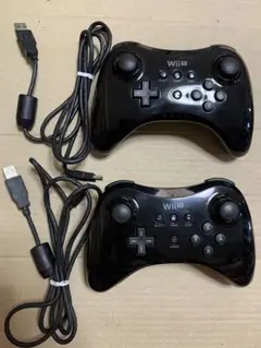 純正　Wii U プロコン　ブラック　セット　まとめ　ニンテンドー