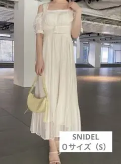 新品　SNIDEL スナイデル ベルティッドタイワンピース ワンピース　0サイズ