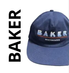 BAKER SKATEBOARDS スナップバック ネイビー 美品