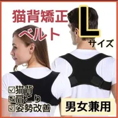 ベルト L サポーター 猫背 姿勢矯正 レディース メンズ 肩こり 男女兼用