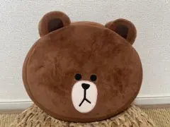 LINE ブラウン クッション 30cm
