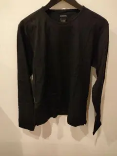 【未使用】ジルサンダー 長袖Tシャツ ブラック無地