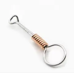 ワイヤーキーチェーン ジェフ・デッカー風 キーホルダー キーリング 刻印