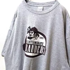ギルダンデイビスインターミディエットマローダーズTシャツグレー灰色2XL古着