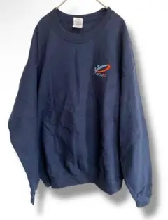 アメリカ古着USA古着GILDAN ロゴ刺繍トレーナークルーネックL C20