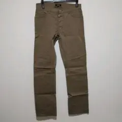 【希少】バーバリーブラックレーベル　カーキパンツ サイズ73　ボタンフライ