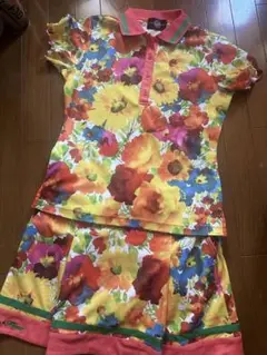 VIVA HEART♡花柄 ポロシャツ スカート セット♡サイズ42