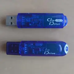 【中古】バッファロー ClipDrive USBメモリ 512MB & 64MB