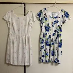 花柄ワンピース