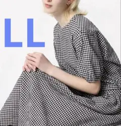 UNIQLO ユニクロ ギンガムチェック 半袖ロングワンピース セット