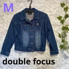 【Gジャン】レディース　double focus 長袖ジャケット　デニム　M