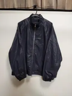 MATIN KIM LOGO COATING JUMPER IN NAVY