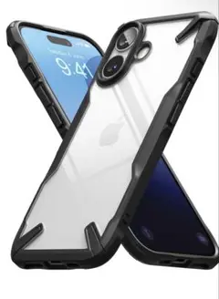 【Ringke】iPhone 16 Plus ケース ブラック　クリアケース