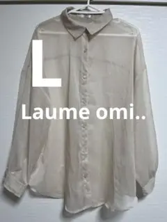 しまむら　Laume omi.. おみさん　シアーシャツ　Lサイズ