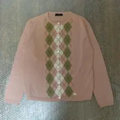 BURBERRY カーディガン ガールズ14 アーガイル