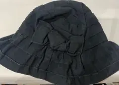 黒のバケットハット ポリエステル100%