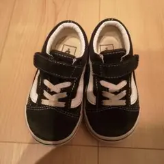 VANS ベビー スニーカー 黒/白 ベルクロ