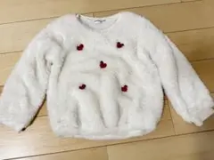 トップス トレーナー もこもこ ハート