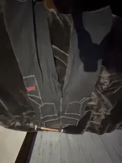 ブラックデニムパンツ ポケット付き
