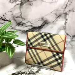 BURBERRY ノバチェック がま口 折財布 3195