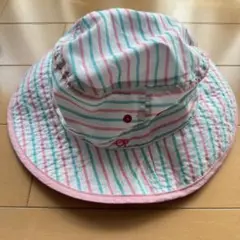 キッズ用スイムハット ストライプop オーシャンパシフィック54センチ日除けつき