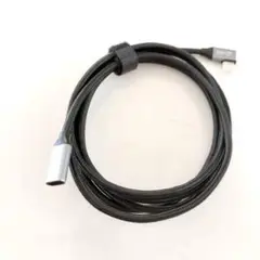 延長ケーブル L字 USB Type-C 高速データ転送 ナイロン編み　2m