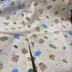 ケーキとアイスクリーム柄の綿生地　手ぬぐいステテコ