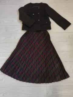 チェック柄プリーツスカート