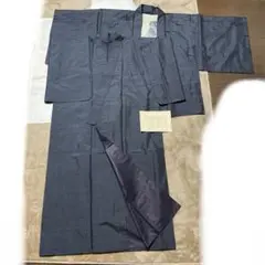 新品 大島紬 濃紺の着物 和服 着物 羽織り