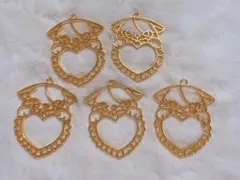 ねこのレジン枠5個セット