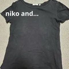 niko and ... 黒 半袖Tシャツ サイズ4
