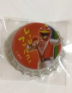 全スーパー戦隊展　王冠缶バッジ　超獣隊ライブマン　レッドファルコン