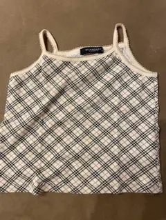 BURBERRY チェック柄 タンクトップ 90