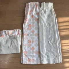 水玉模様カーテンセット2枚ずつ