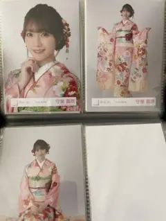 櫻坂46 守屋麗奈 2022年振袖衣装 ヨリ ヒキ スワリ