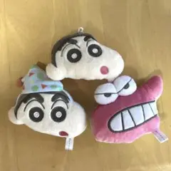 ガチャガチャクレヨンしんちゃん ぬいぐるみ 3体セット　キーホルダー