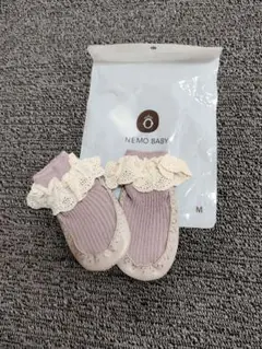 ベビーシューズ✽NEMO BABY✽フリル✽紫✽M【新品】