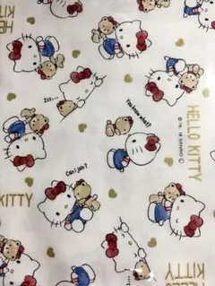 ハローキティ　キティちゃんとタイニーチャム柄　白