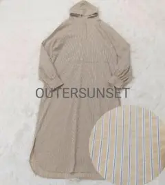 OUTERSUNSET 辺見えみり ワンピース 比翼ボタン アームスリット F